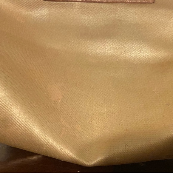 JIMMY CHOO Vintage Y2K Ballet Pink Metallic Suede/Leather Evening Bag Gold Strap - Picture 11 of 16